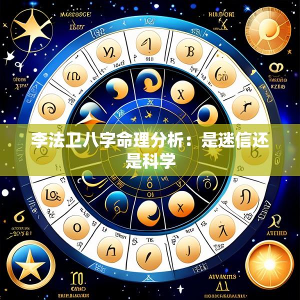 李法卫八字命理分析：是迷信还是科学