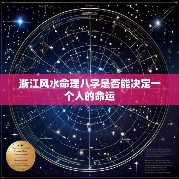 浙江风水命理八字是否能决定一个人的命运