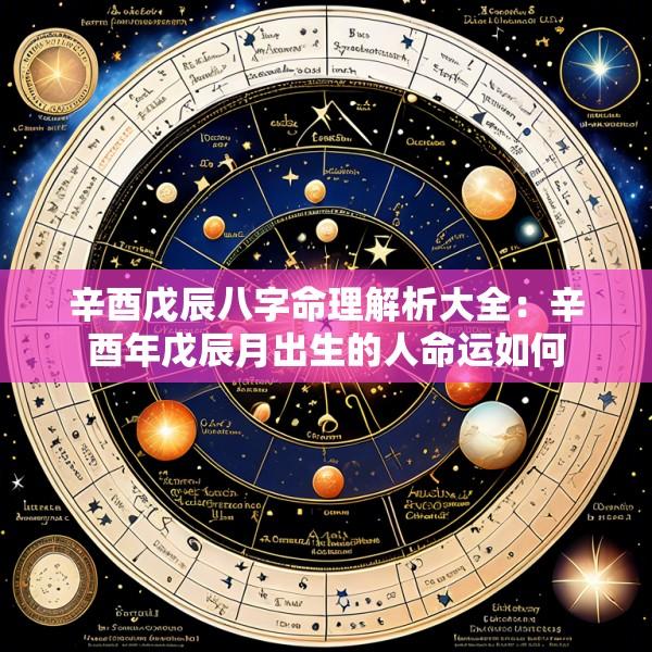 辛酉戊辰八字命理解析大全：辛酉年戊辰月出生的人命运如何