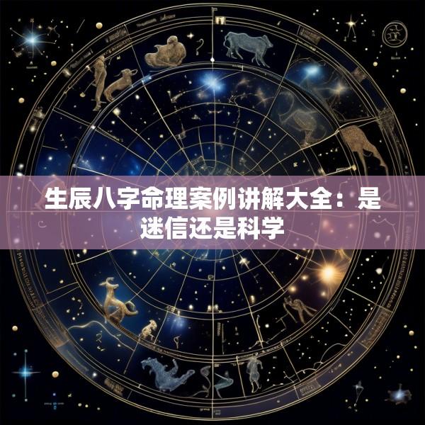 生辰八字命理案例讲解大全：是迷信还是科学