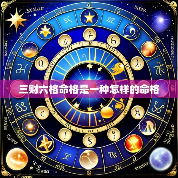 三财六格命格是一种怎样的命格