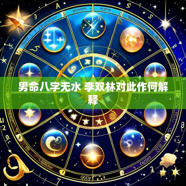 男命八字无水 李双林对此作何解释