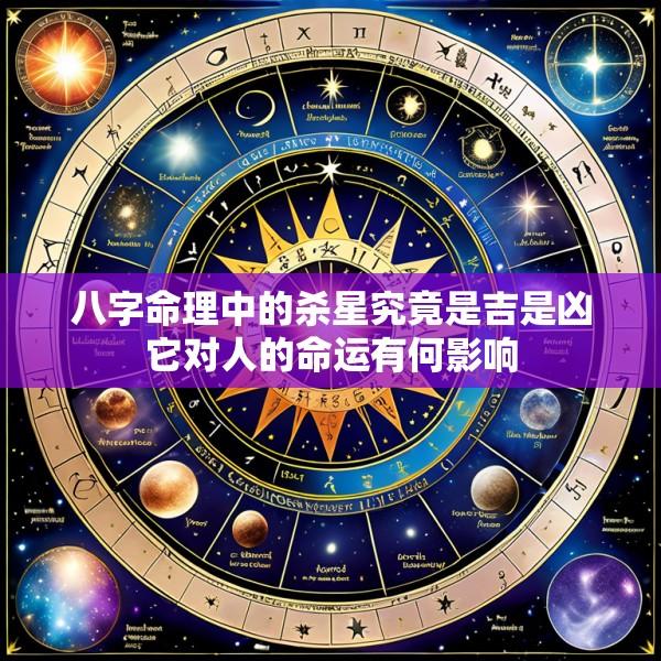 八字命理中的杀星究竟是吉是凶它对人的命运有何影响