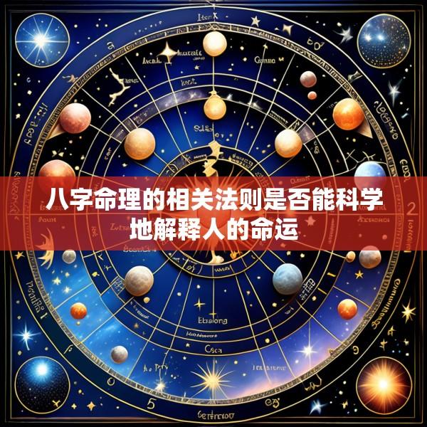 八字命理的相关法则是否能科学地解释人的命运