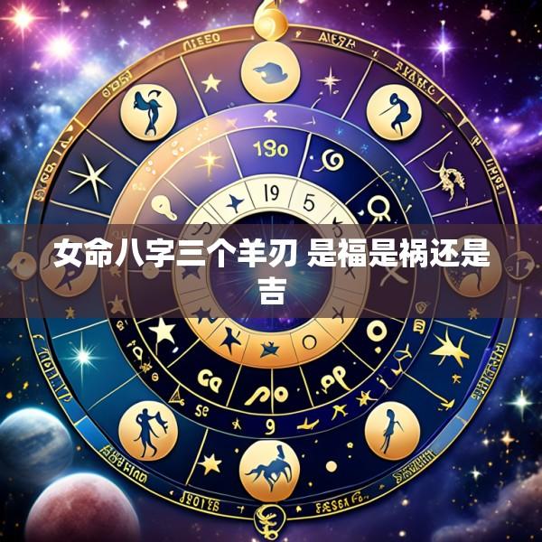 女命八字三个羊刃 是福是祸还是吉