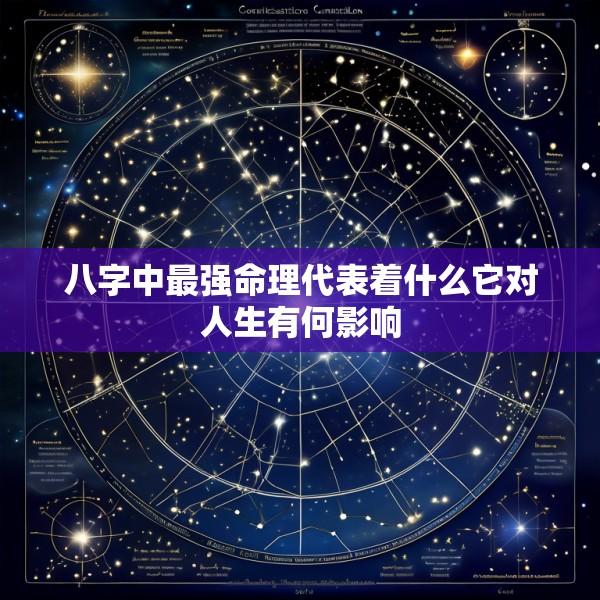八字中最强命理代表着什么它对人生有何影响
