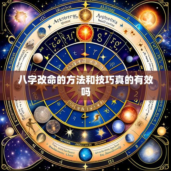八字改命的方法和技巧真的有效吗
