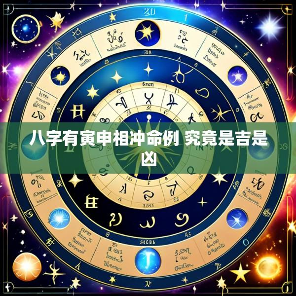 八字有寅申相冲命例 究竟是吉是凶