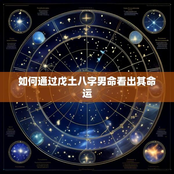 如何通过戊土八字男命看出其命运