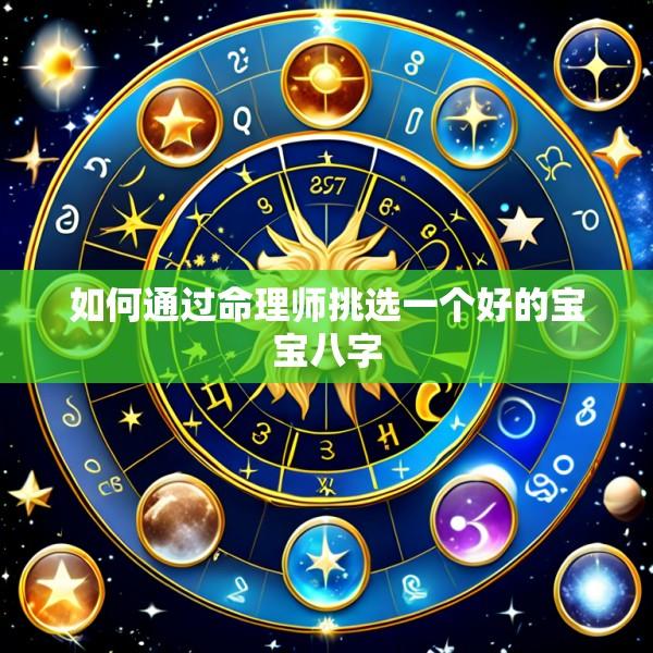 如何通过命理师挑选一个好的宝宝八字