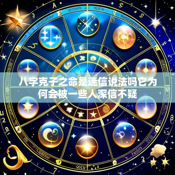 八字克子之命是迷信说法吗它为何会被一些人深信不疑
