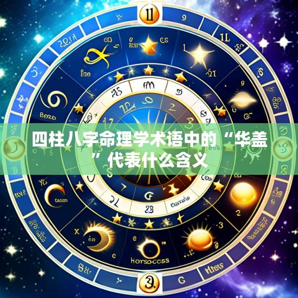 四柱八字命理学术语中的“华盖”代表什么含义