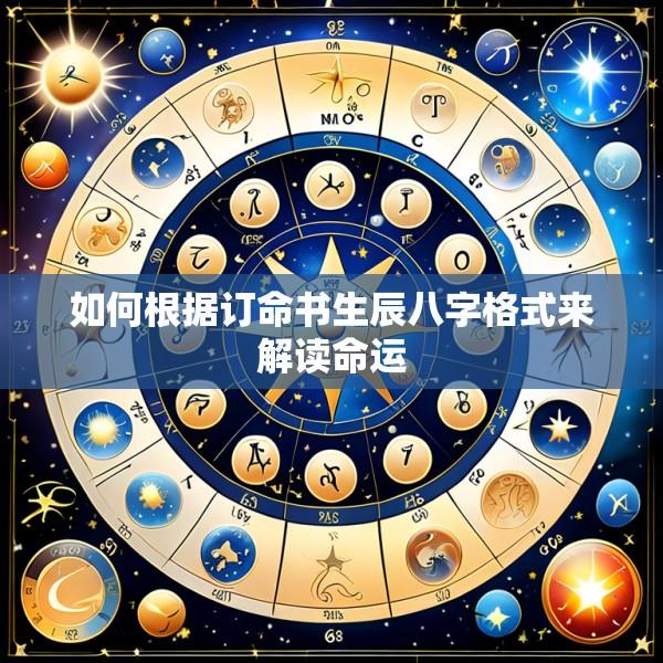如何根据订命书生辰八字格式来解读命运