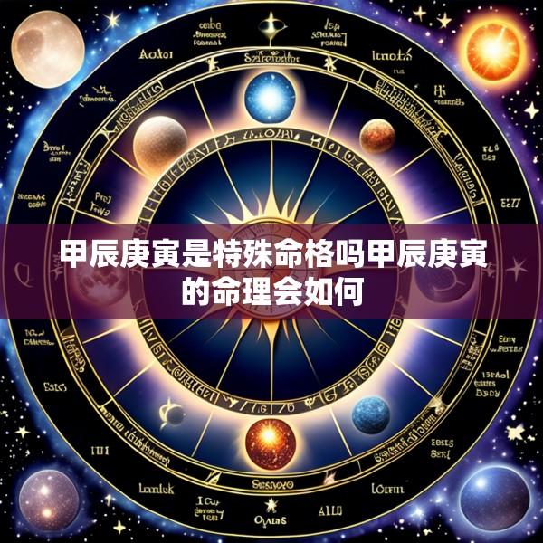 甲辰庚寅是特殊命格吗甲辰庚寅的命理会如何