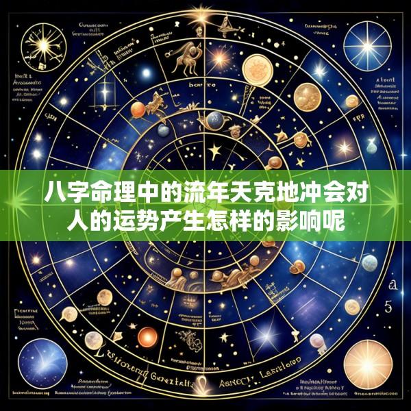 八字命理中的流年天克地冲会对人的运势产生怎样的影响呢