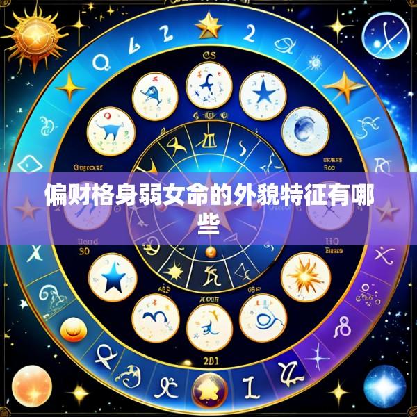 偏财格身弱女命的外貌特征有哪些