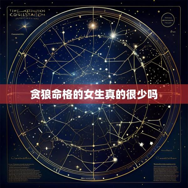 贪狼命格的女生真的很少吗