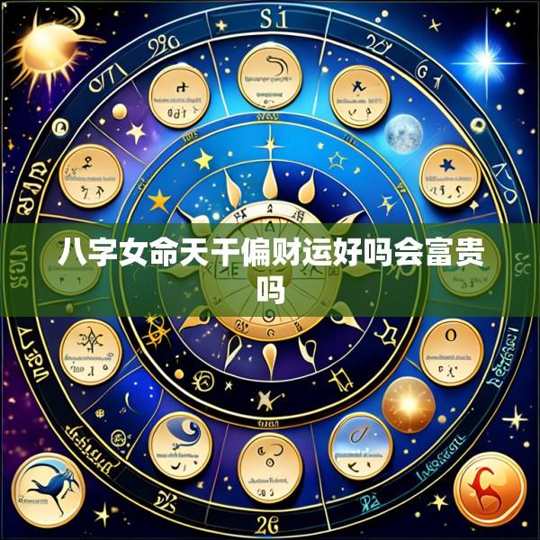 八字女命天干偏财运好吗会富贵吗