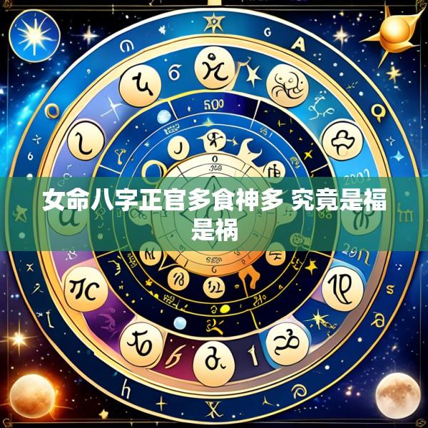 女命八字正官多食神多 究竟是福是祸