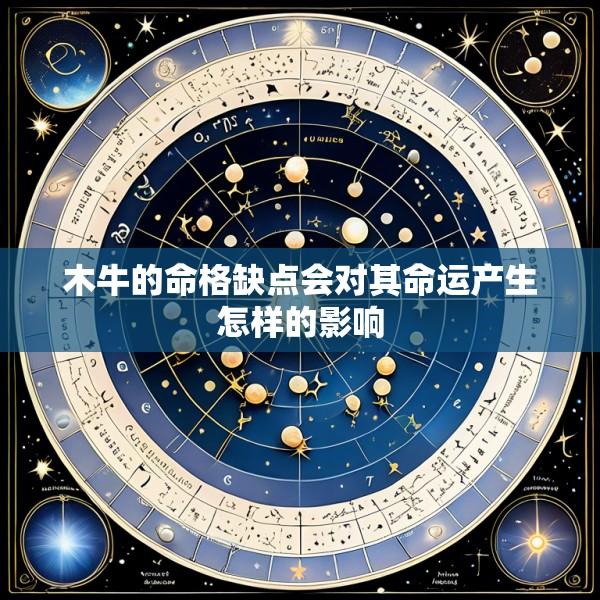 木牛的命格缺点会对其命运产生怎样的影响