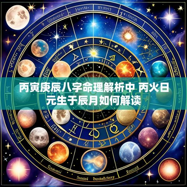 丙寅庚辰八字命理解析中 丙火日元生于辰月如何解读