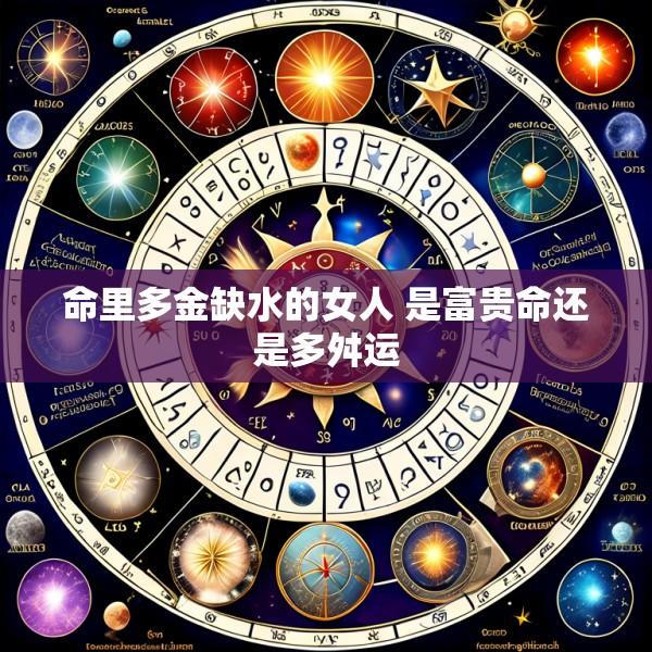 命里多金缺水的女人 是富贵命还是多舛运