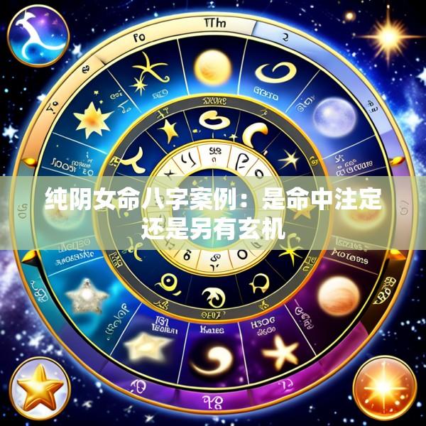 纯阴女命八字案例：是命中注定还是另有玄机