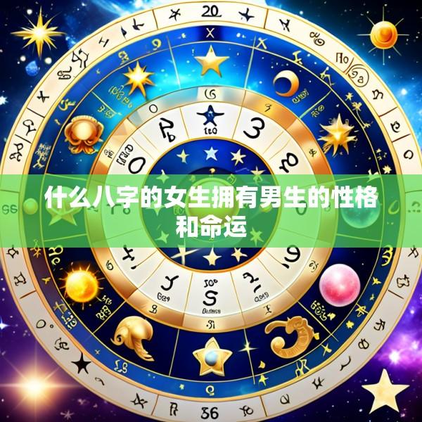 什么八字的女生拥有男生的性格和命运
