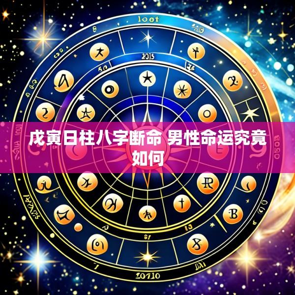 戊寅日柱八字断命 男性命运究竟如何