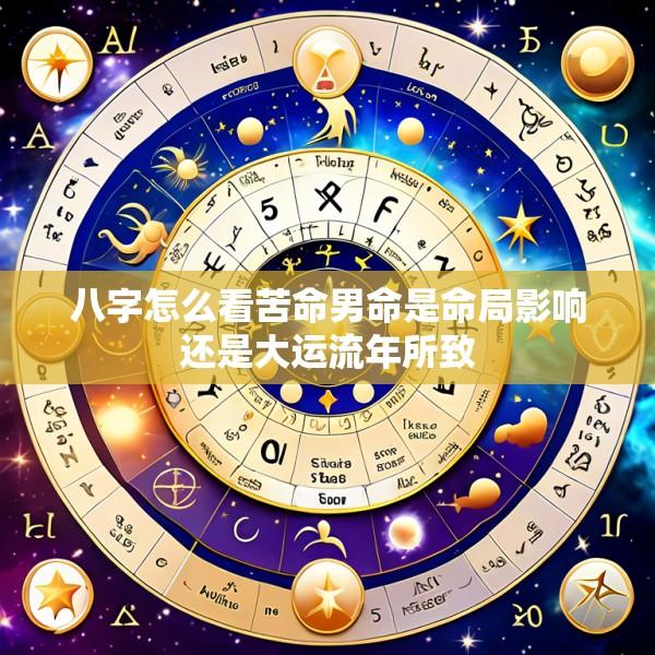 八字怎么看苦命男命是命局影响还是大运流年所致