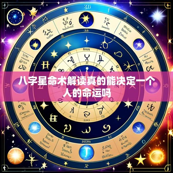 八字星命术解读真的能决定一个人的命运吗