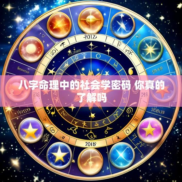 八字命理中的社会学密码 你真的了解吗