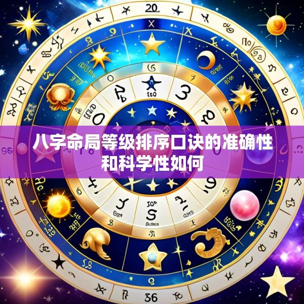 八字命局等级排序口诀的准确性和科学性如何