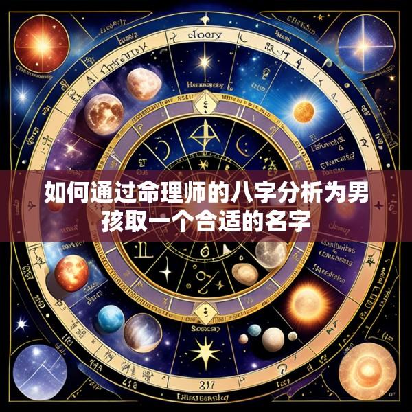 如何通过命理师的八字分析为男孩取一个合适的名字