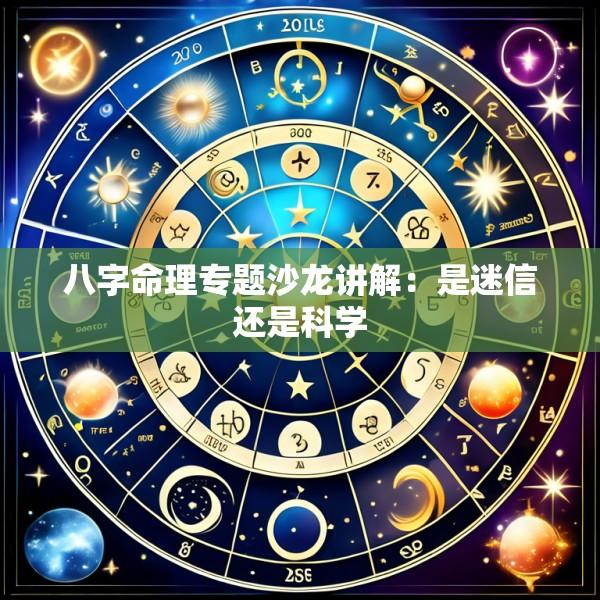 八字命理专题沙龙讲解：是迷信还是科学