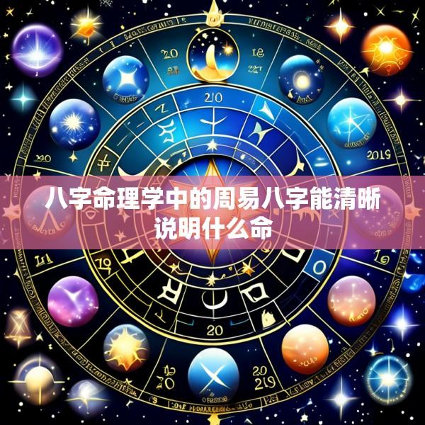 八字命理学中的周易八字能清晰说明什么命