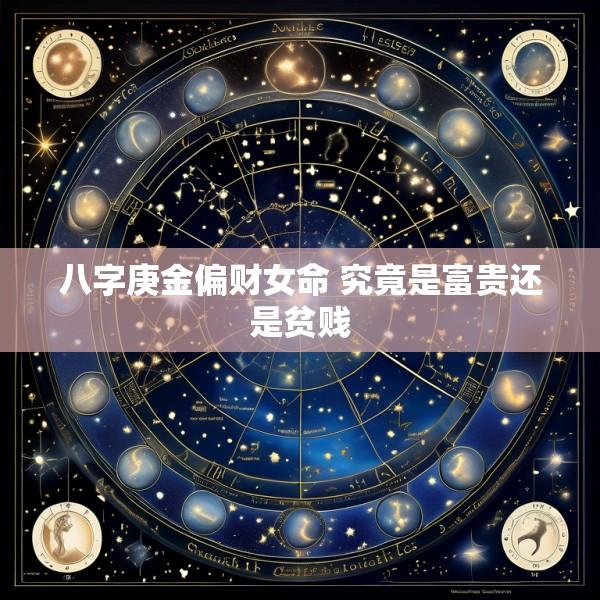 八字庚金偏财女命 究竟是富贵还是贫贱