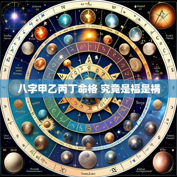八字甲乙丙丁命格 究竟是福是祸