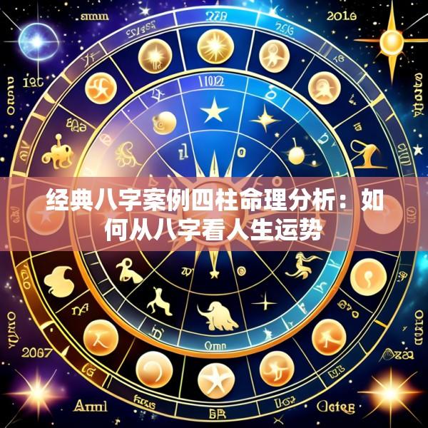 经典八字案例四柱命理分析：如何从八字看人生运势
