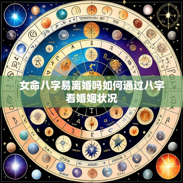 女命八字易离婚吗如何通过八字看婚姻状况