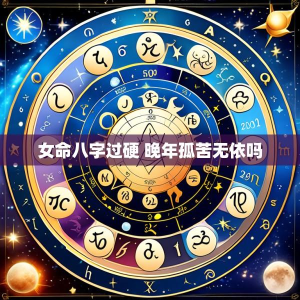 女命八字过硬 晚年孤苦无依吗