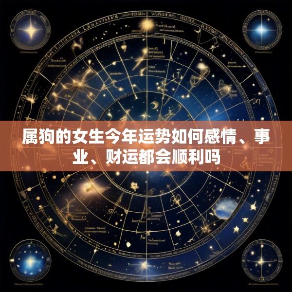 属狗的女生今年运势如何感情、事业、财运都会顺利吗
