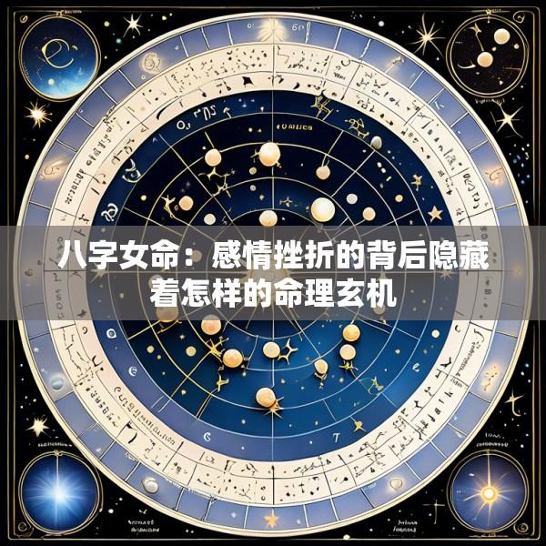 八字女命：感情挫折的背后隐藏着怎样的命理玄机