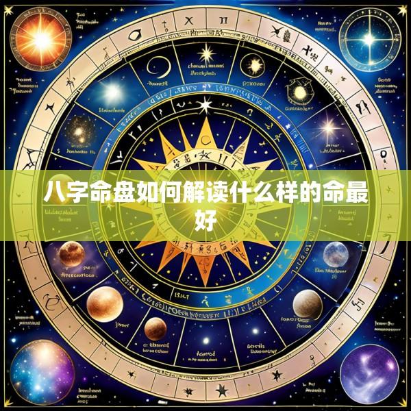 八字命盘如何解读什么样的命最好