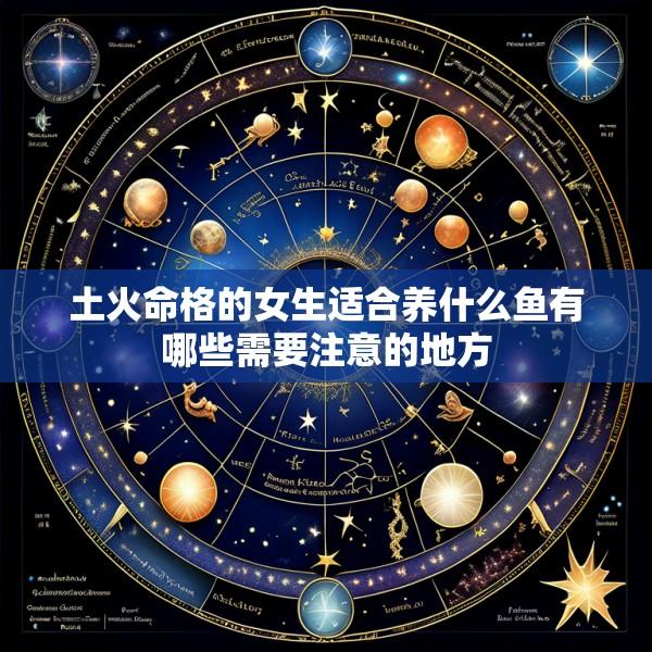 土火命格的女生适合养什么鱼有哪些需要注意的地方