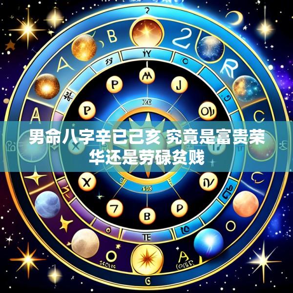 男命八字辛已己亥 究竟是富贵荣华还是劳碌贫贱