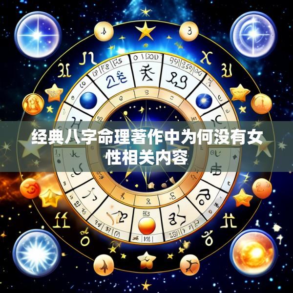 经典八字命理著作中为何没有女性相关内容