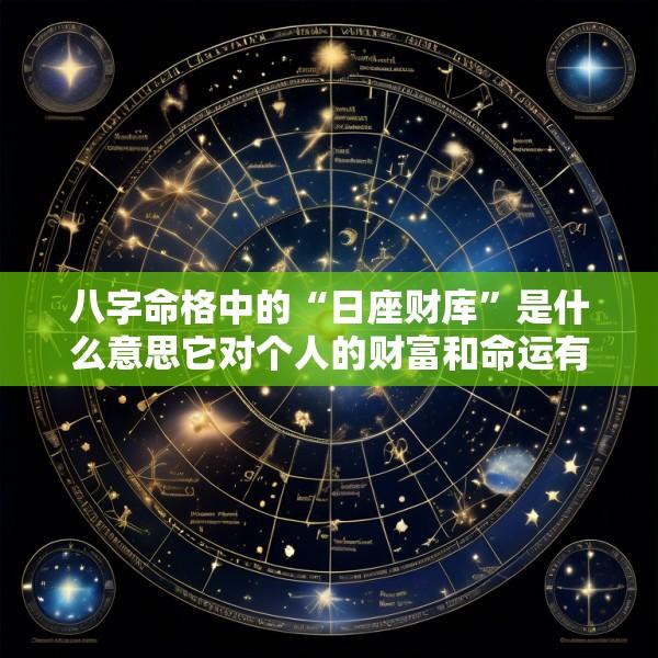 八字命格中的“日座财库”是什么意思它对个人的财富和命运有何影响