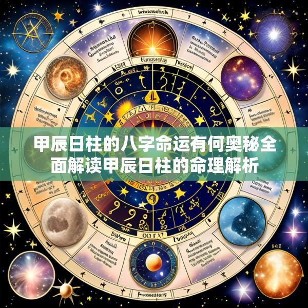 甲辰日柱的八字命运有何奥秘全面解读甲辰日柱的命理解析