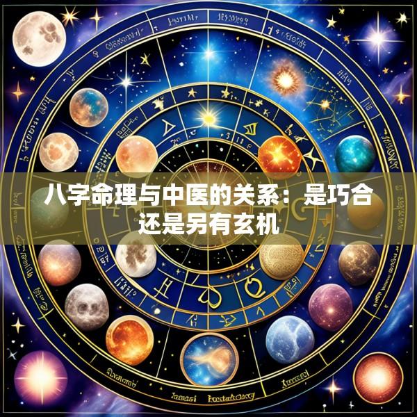 八字命理与中医的关系：是巧合还是另有玄机